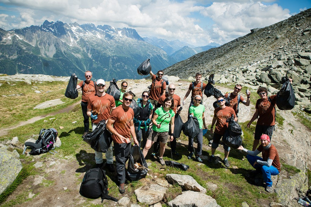 Journée de nettoyage en montagne